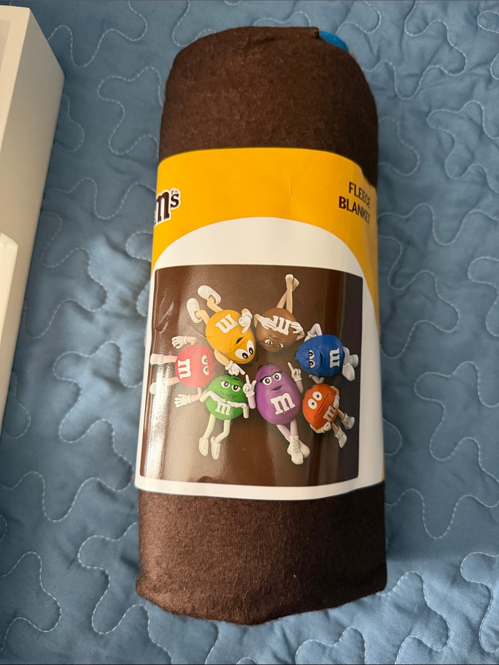 M&M'S Brown Blanket with Colorful M&M Characters